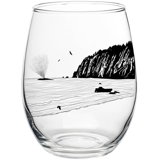 Whale Sighting 15oz Stemless Wine Glass