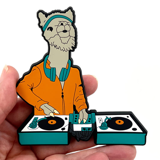 DJ Llamarama Soft Rubber Magnet