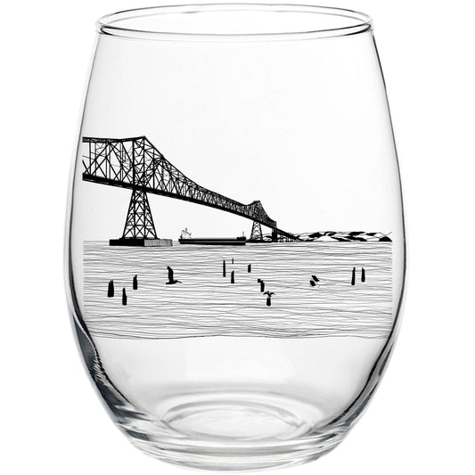 Gateway to the Sea 15oz Stemless Wine Glass