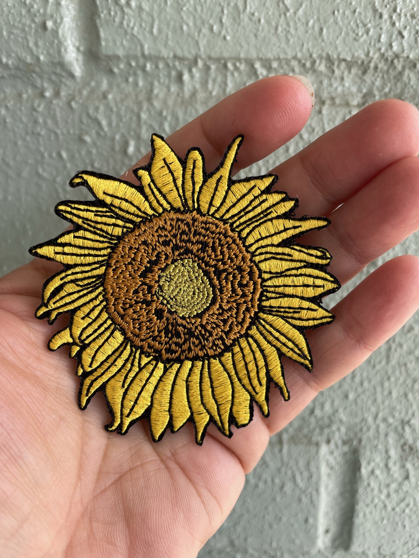Sunflower Iron-on 3" Patch