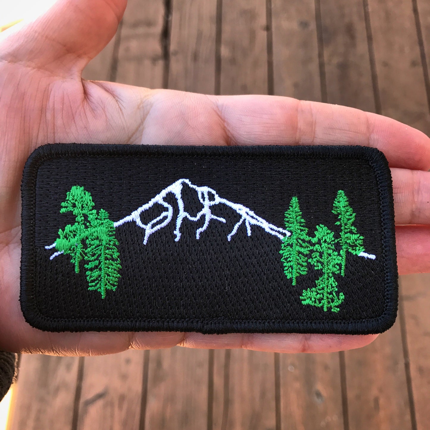 Mountain Forest Iron-On-Patch