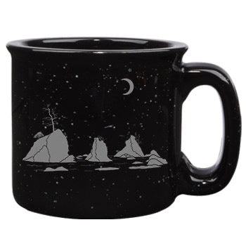 Moon Over Three Graces 15oz Ceramic Campfire Mug